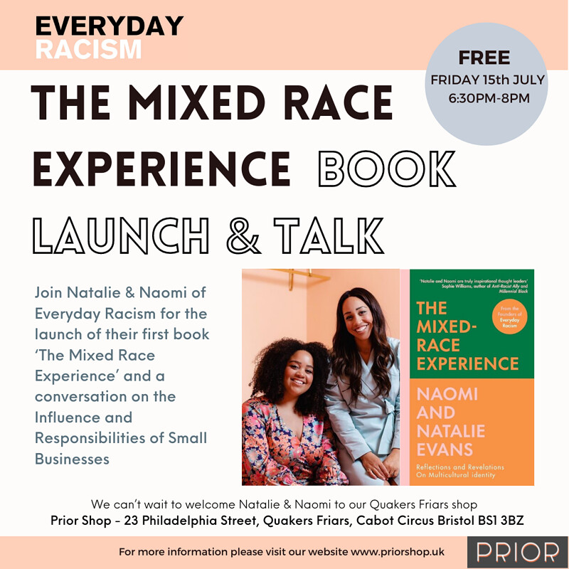 The Mixed Race Experience, Book Launch & Talk at Prior Shop Cabot Circus
