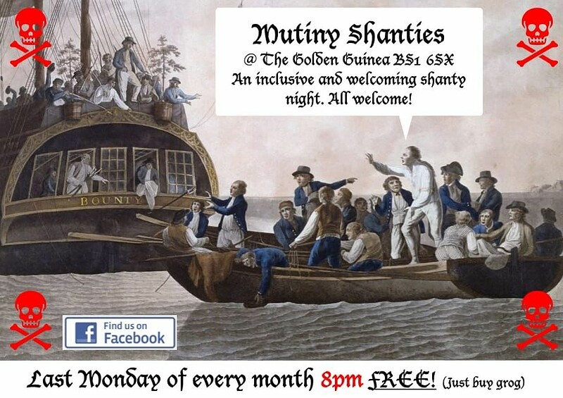 Sea Shanty Singing with the Mutiny Shanty Sessions at The Golden Guinea