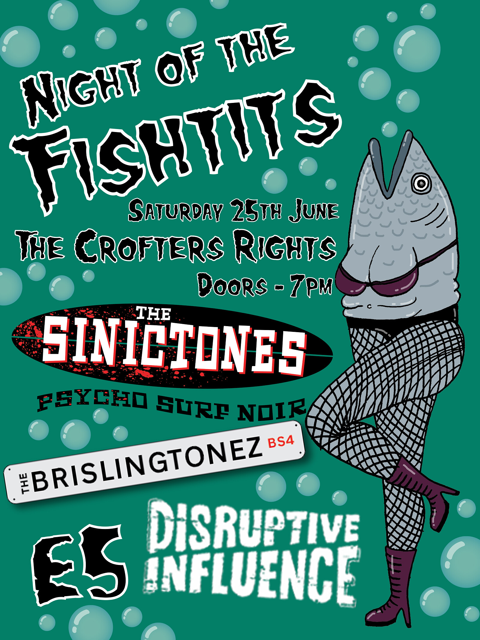 Night of the Fishtits at Crofters Rights