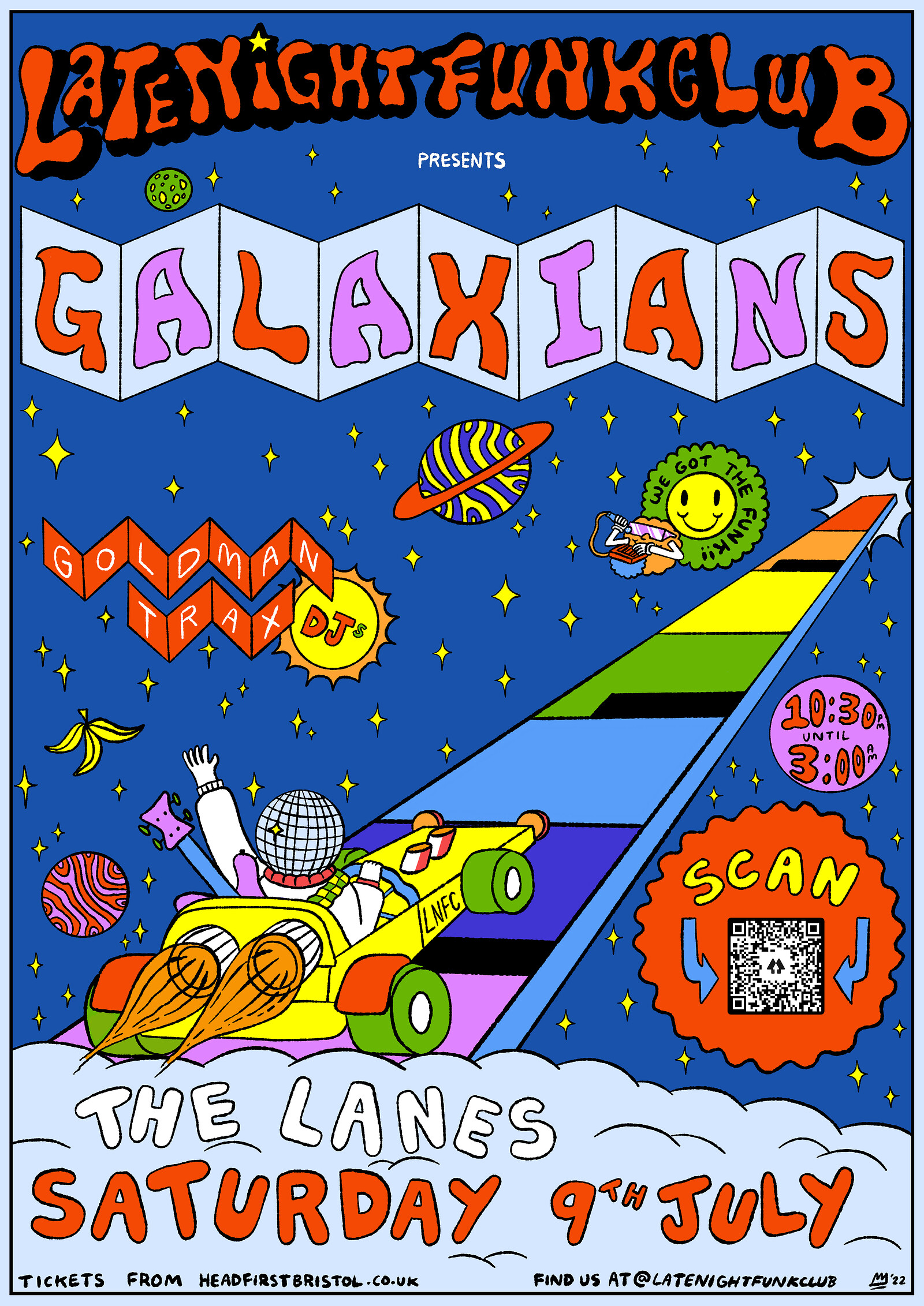 Late Night Funk Club: Galaxians + Goldman Trax at The Lanes