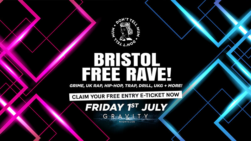 DTM Bristol FREE RAVE Grime/Rap/Hip-Hop + MORE at Gravity Bristol