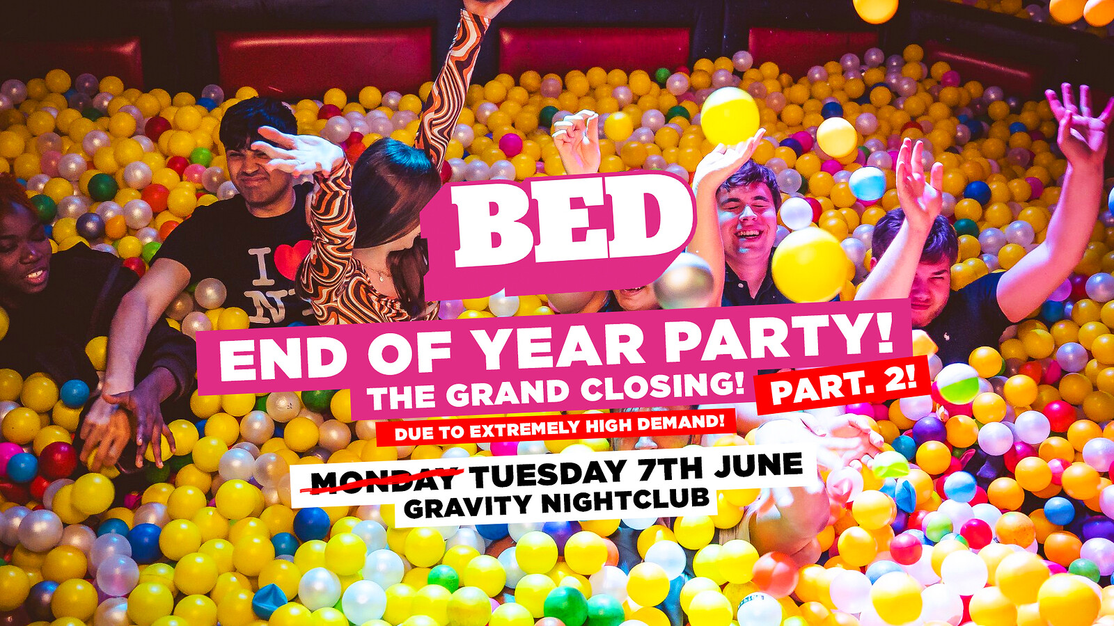 BED Tuesday: End of Year Closing Party at Gravity