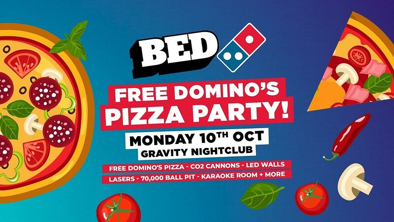 BED: FREE Domino's Pizza Party at Gravity Bristol