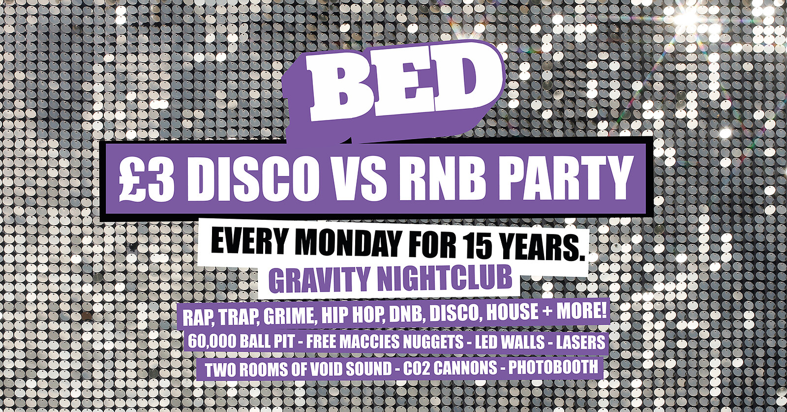 BED: £3 Disco Vs RnB Party at Gravity Bristol