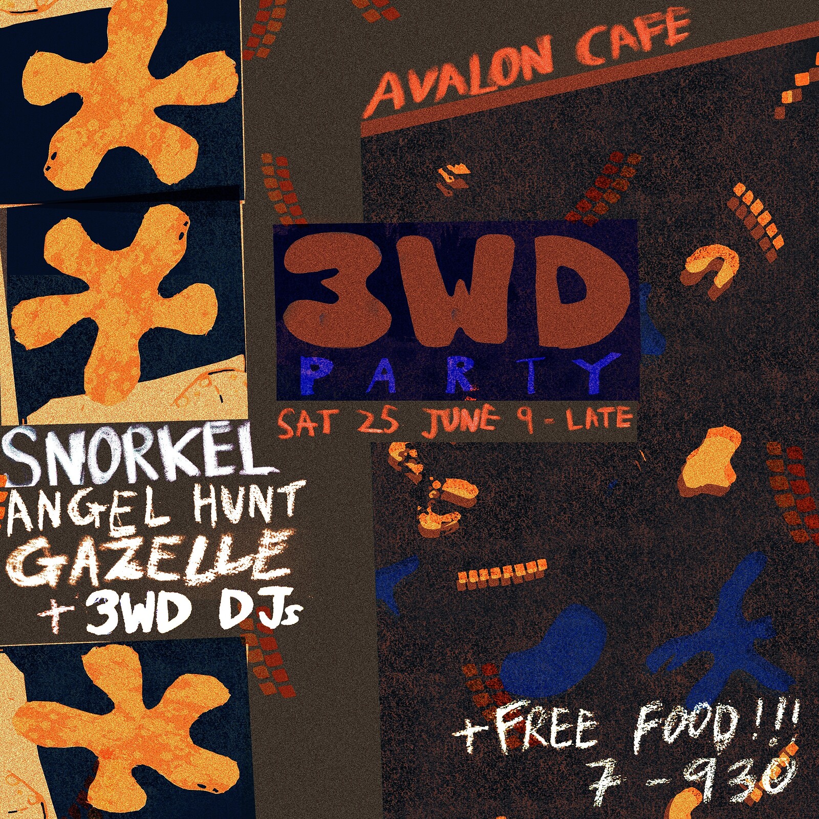 Three Wheel Drive Party at Avalon Cafe