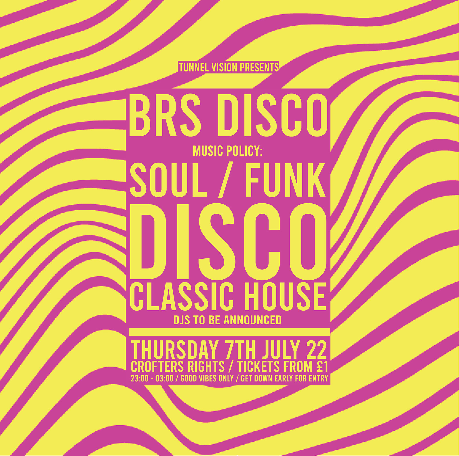 BRS Disco: Disco, Funk, Soul & House at Crofters Rights