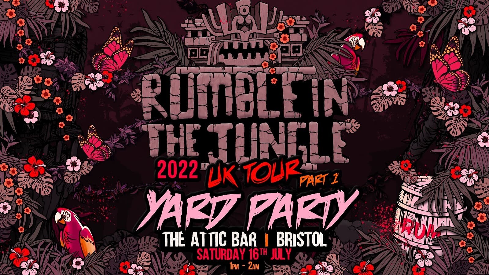 RUMBLE IN THE JUNGLE - ATTIC BAR YARD PARTY at The Attic Bar