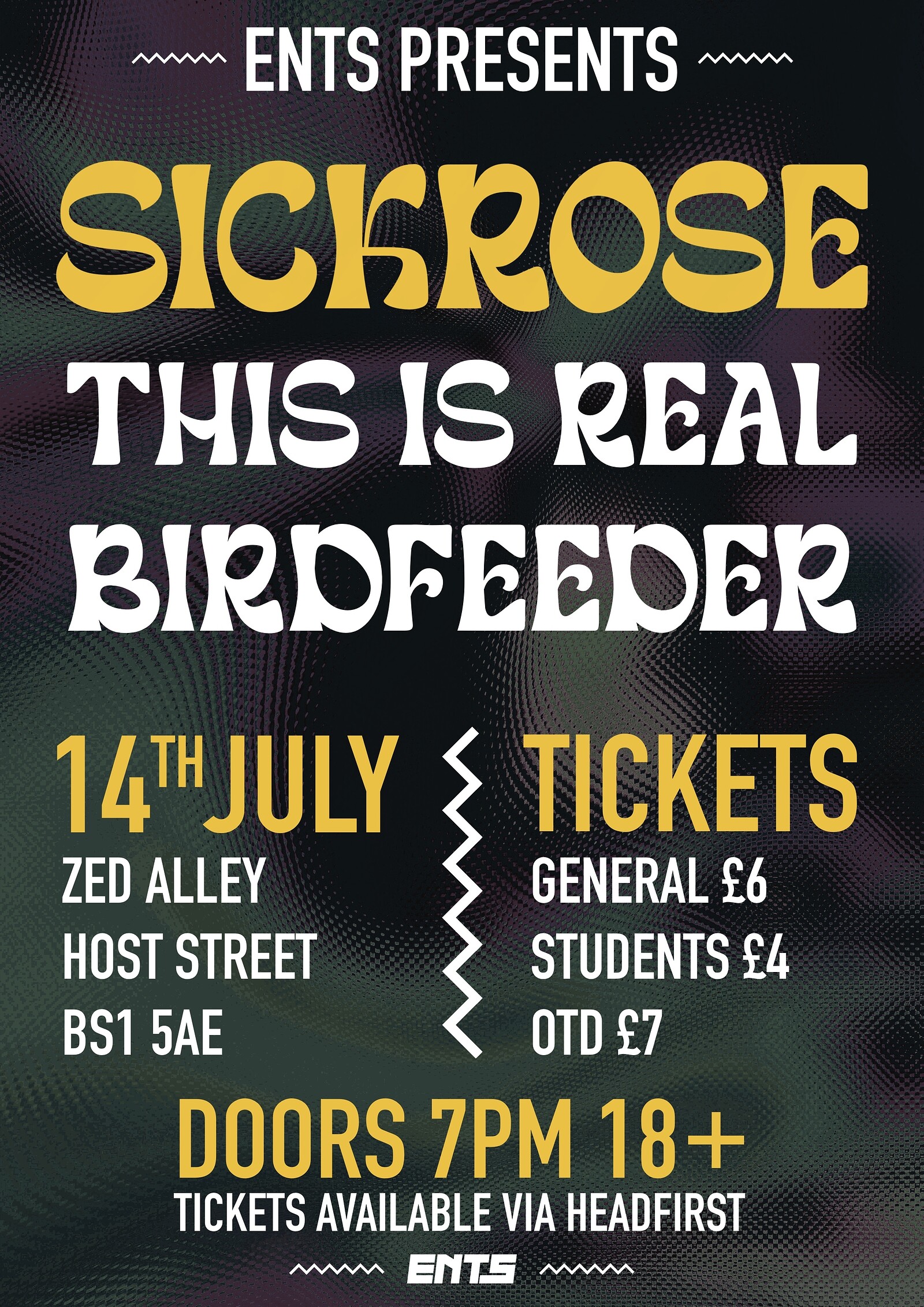 Sickrose w/ This Is Real & Birdfeeder at Zed Alley