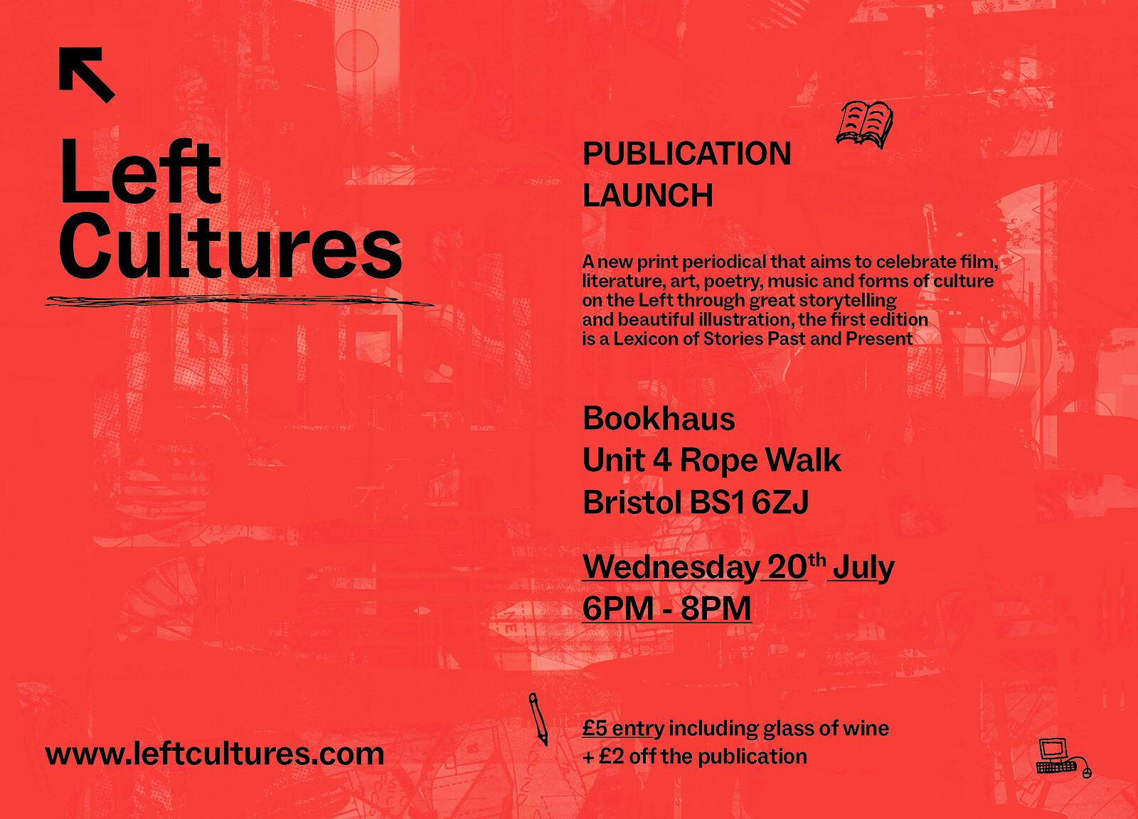 Left Cultures magazine: Launch night at Bookhaus