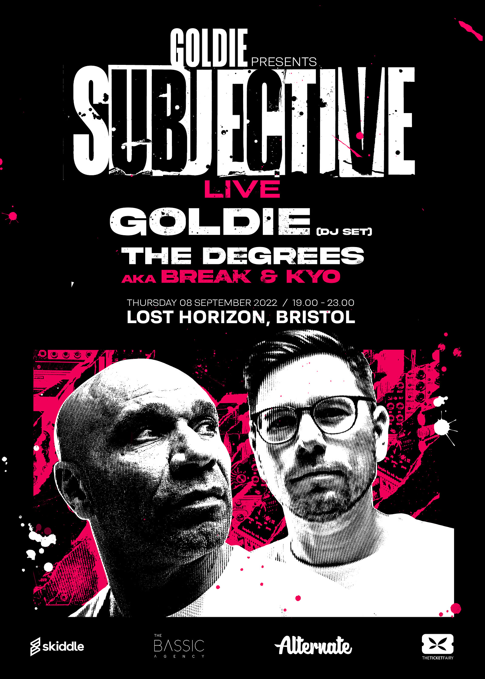 Alternate pres Subjective, Goldie and The Degrees at Lost Horizon