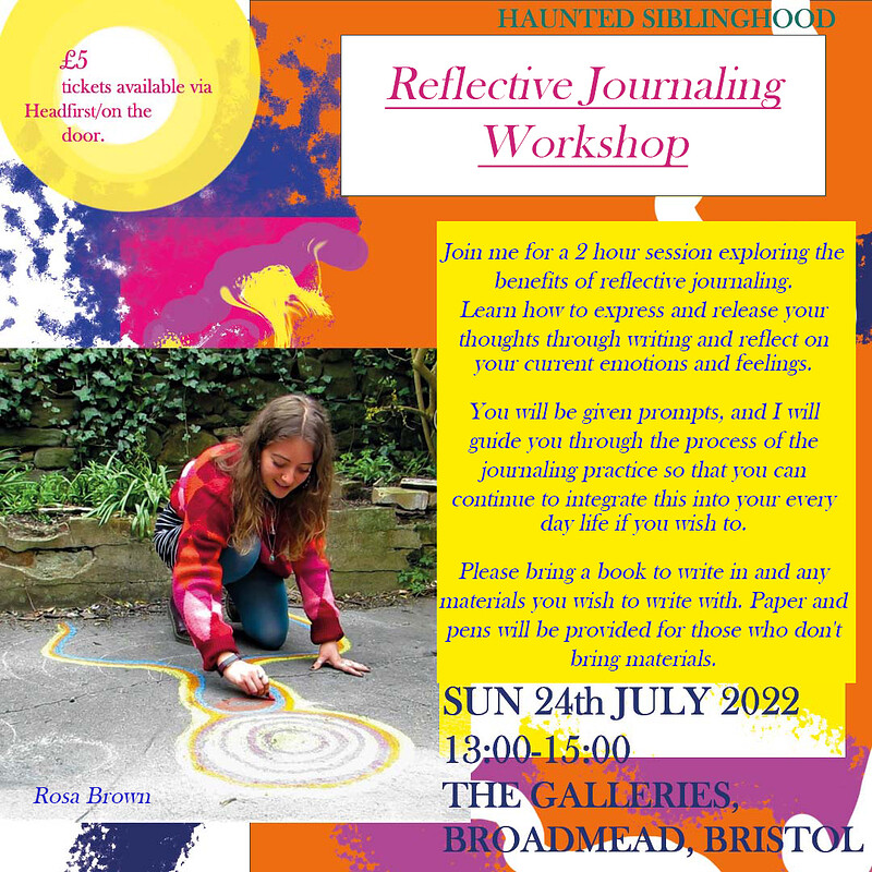 Reflective Journaling Workshop By Rosa Brown at The Galleries, Broadmead