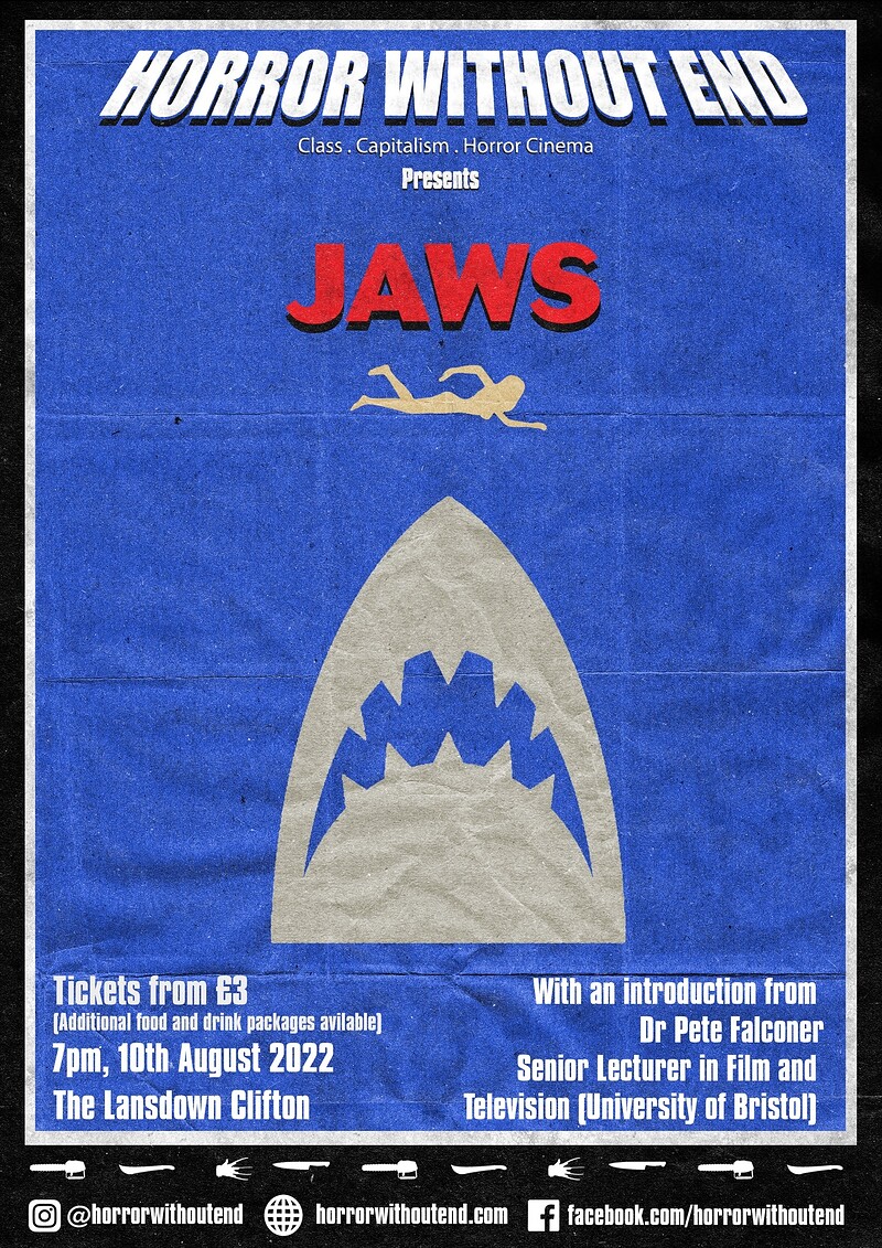 Horror Without End Presents... Jaws at The Lansdown