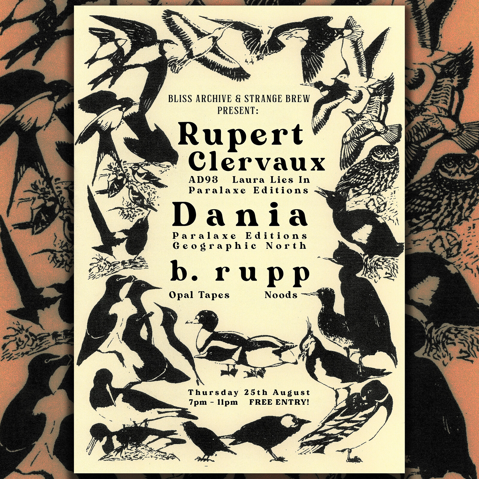 Rupert Clervaux, Dania & B. Rupp - FREE / at Strange Brew