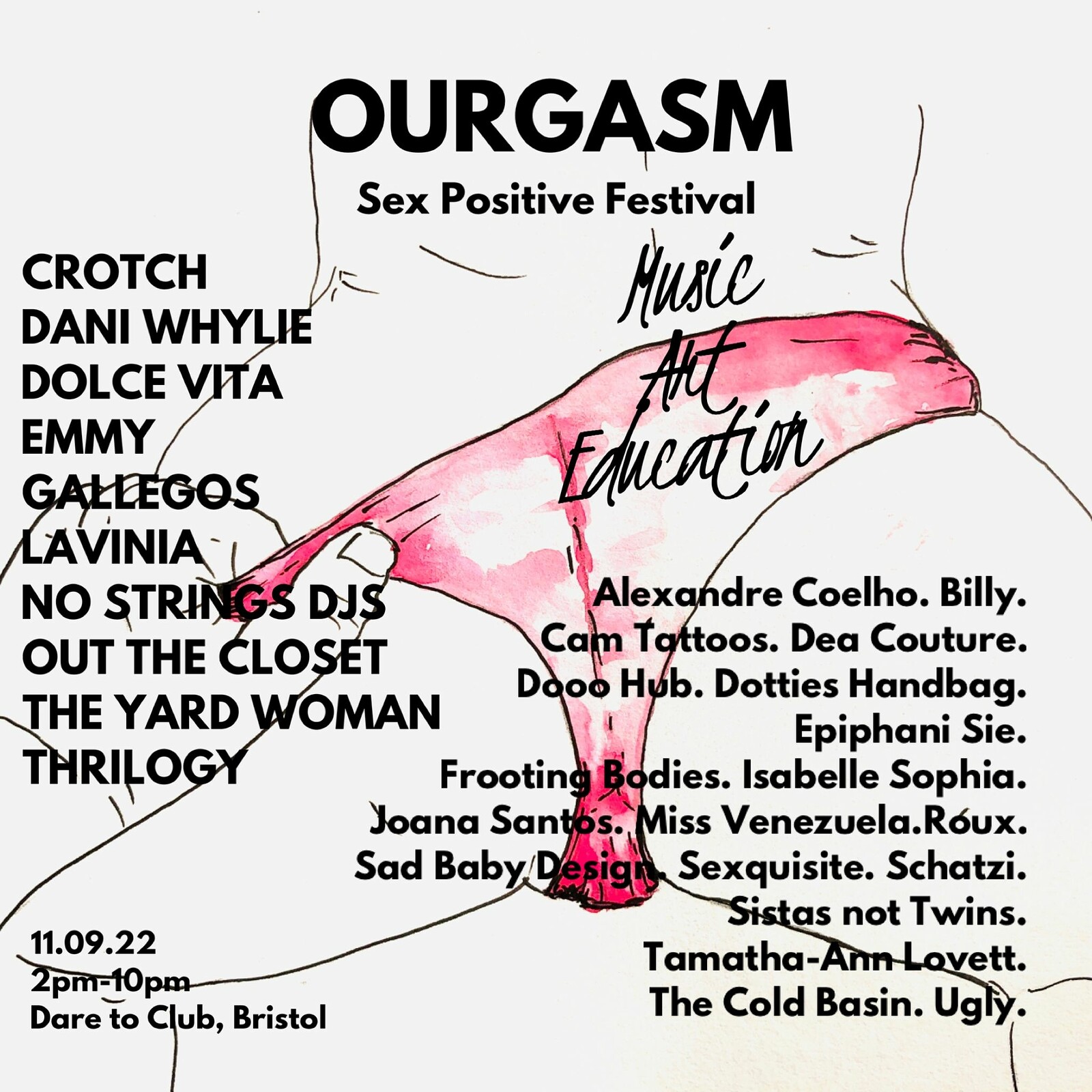 OURGASM : SEX-POSITIVE FESTIVAL at Dare to Club