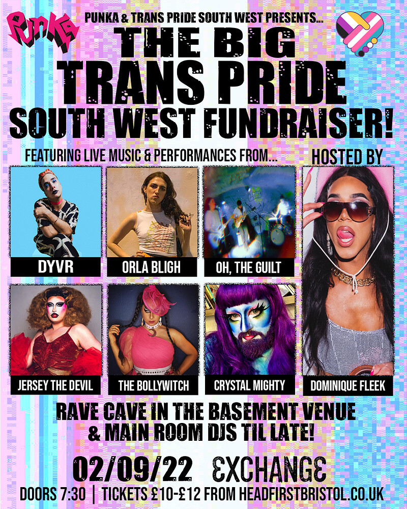 The Big Trans Pride South West Fundraiser at Exchange