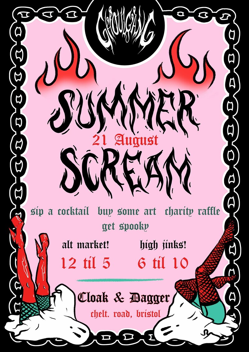 Summer Scream Alternative Art Market at The Cloak and Dagger