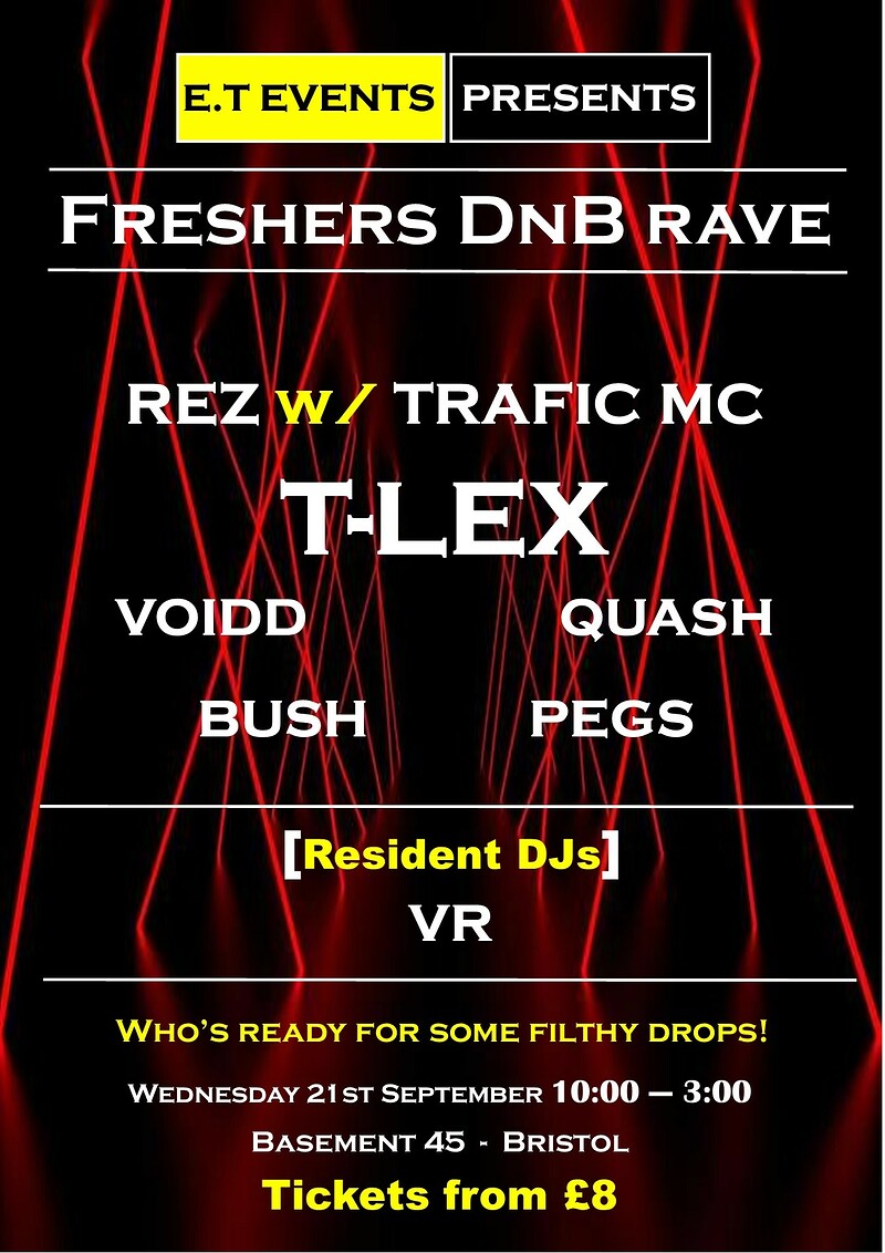 Freshers Dnb Rave at Basement 45