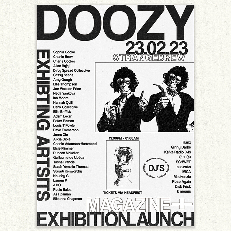 DOOZY: Exhibition, Zine Launch + Afterparty at Strange Brew