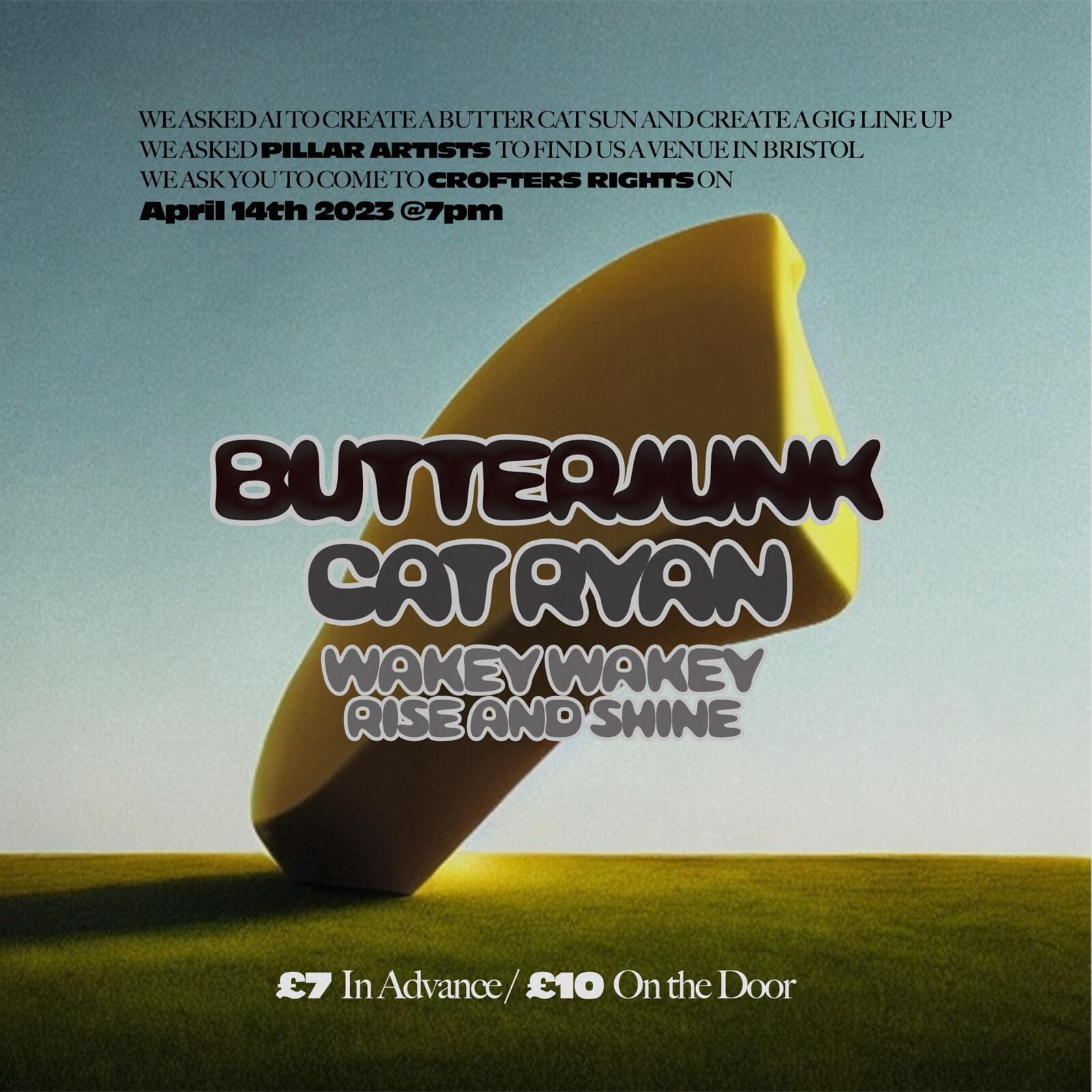 Butterjunk / Cat Ryan / Wakey Wakey Rise & Shine at Crofters Rights