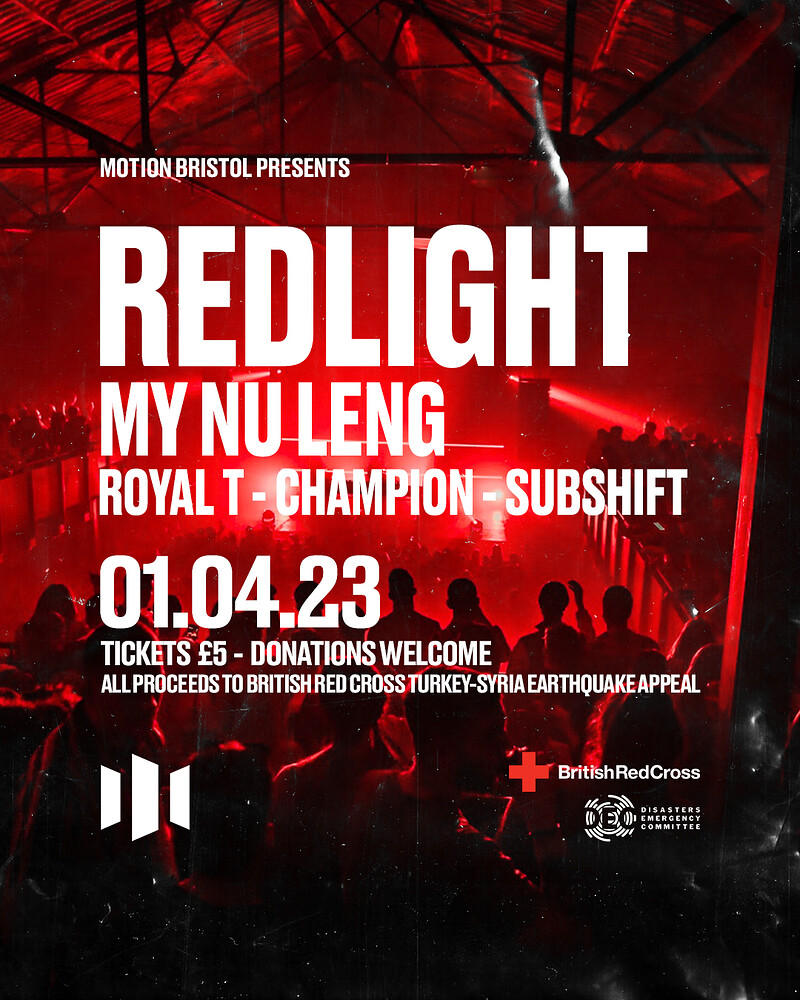 Motion x British Red Cross: Redlight, My Nu Leng at Motion