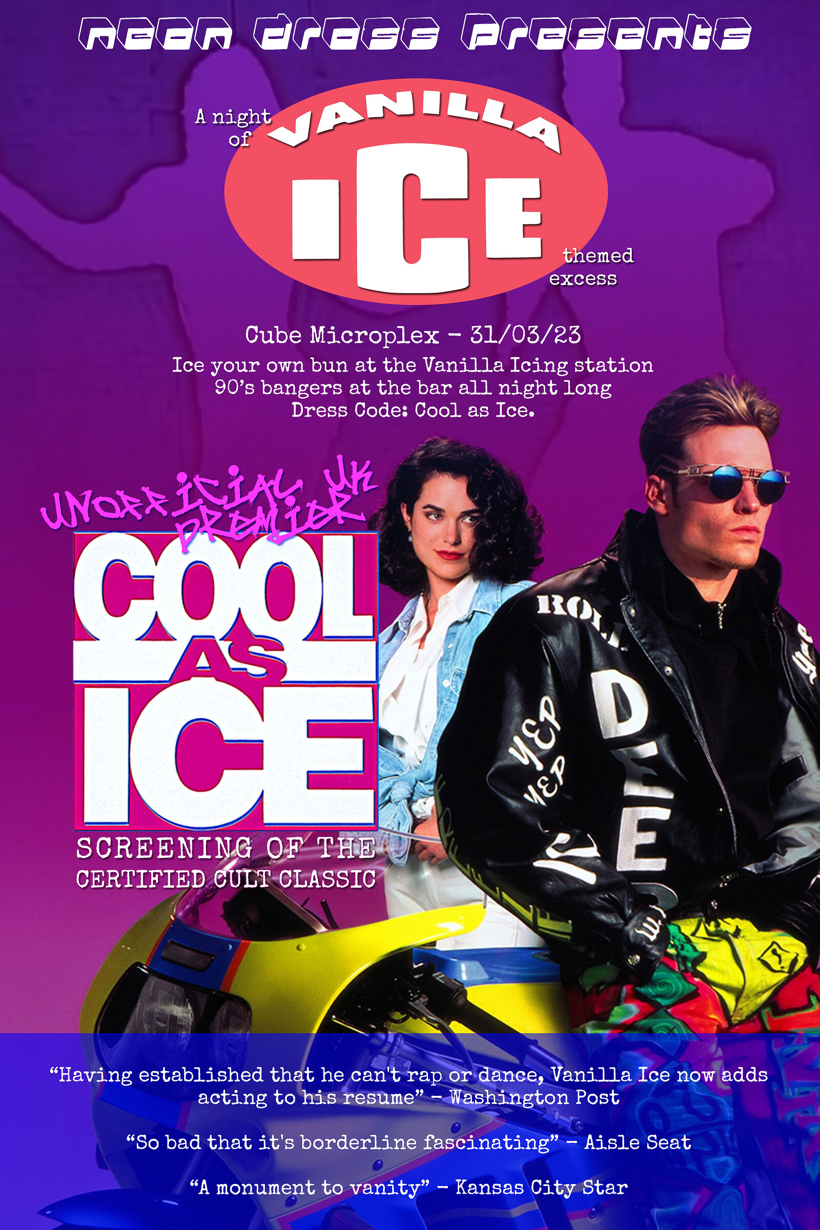 Cool As Ice  Screening + After Party at The Cube