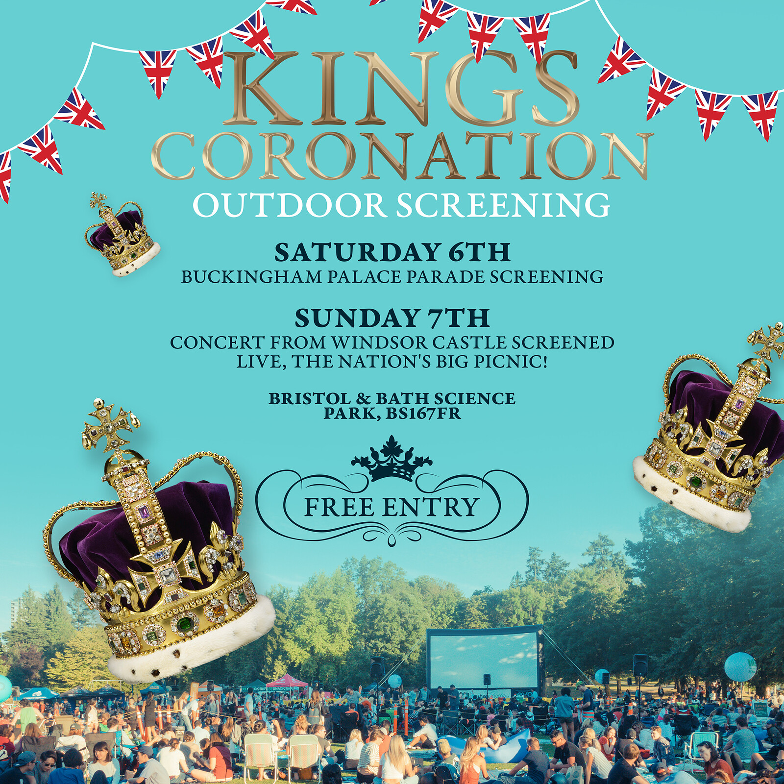 Kings Coronation Concert- On The Big Screen at Bristol & Bath Science Park, BS16 7FR