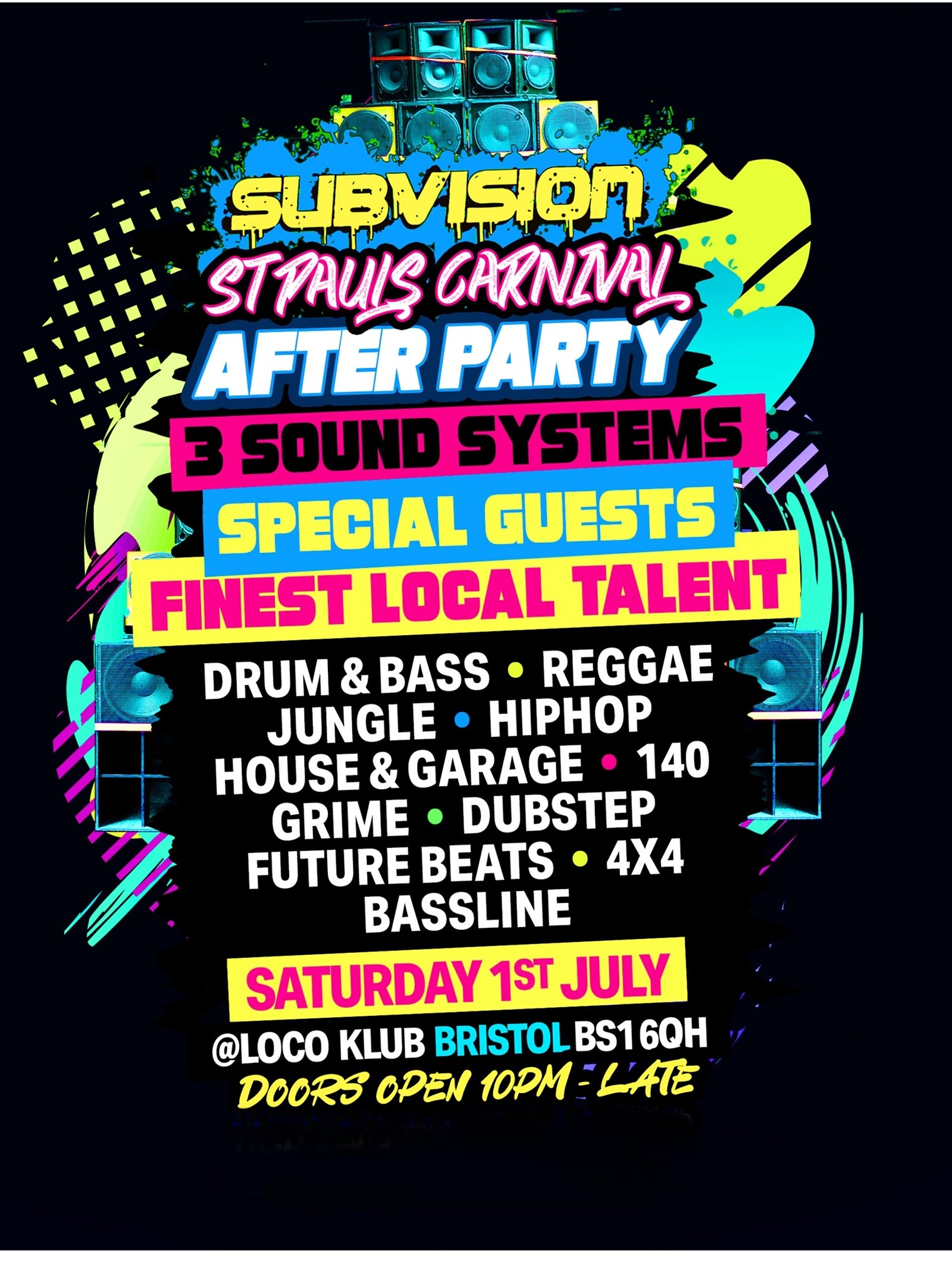 SUBVISION CARNIVAL AFTER PARTY at The Loco Klub
