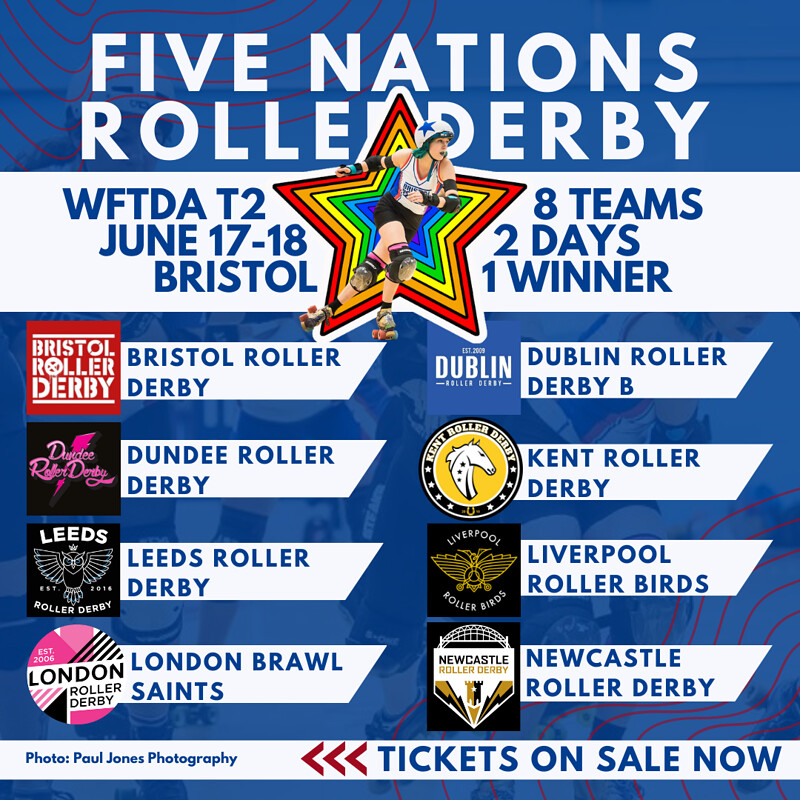 5 Nations Roller Derby Tournament: WFTDA Tier 2, SGS Wise Campus ...