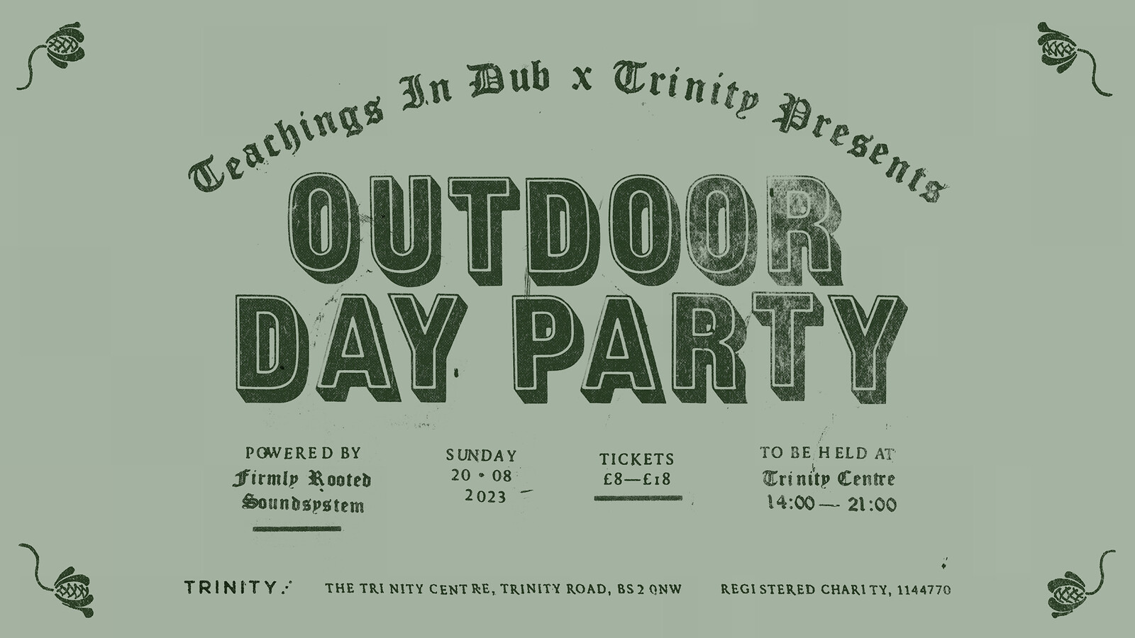 Teachings in Dub x Trinity Presents: Day Party at The Trinity Centre