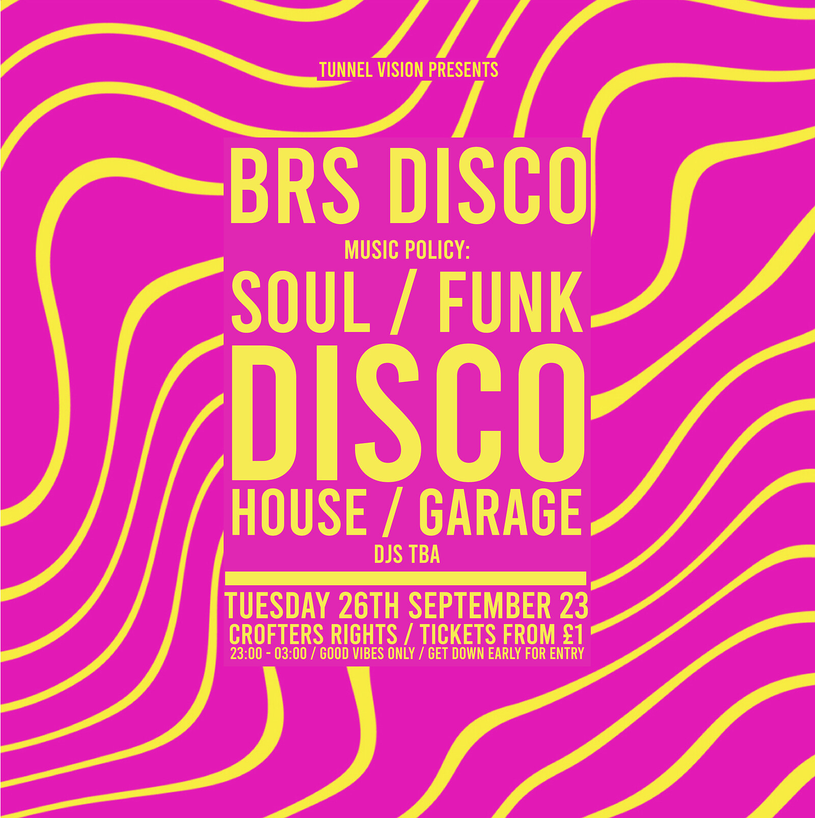BRS Disco: Disco, Funk, Soul & House at Crofters Rights