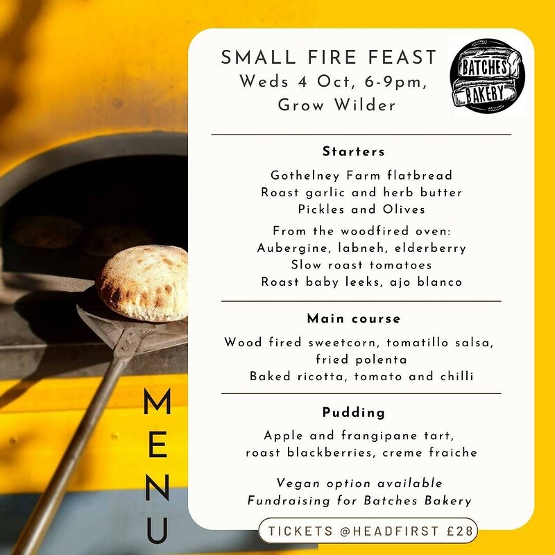 Small Fire Feast - Fundraising Banquet at Grow WIlder
