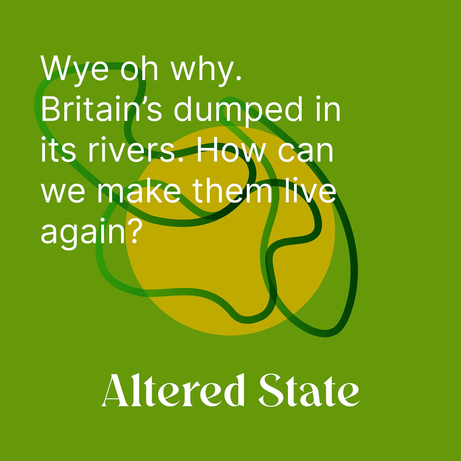 WYE OH WHY - BRITAIN'S DUMPED IN ITS RIVERS at Hen & Chicken