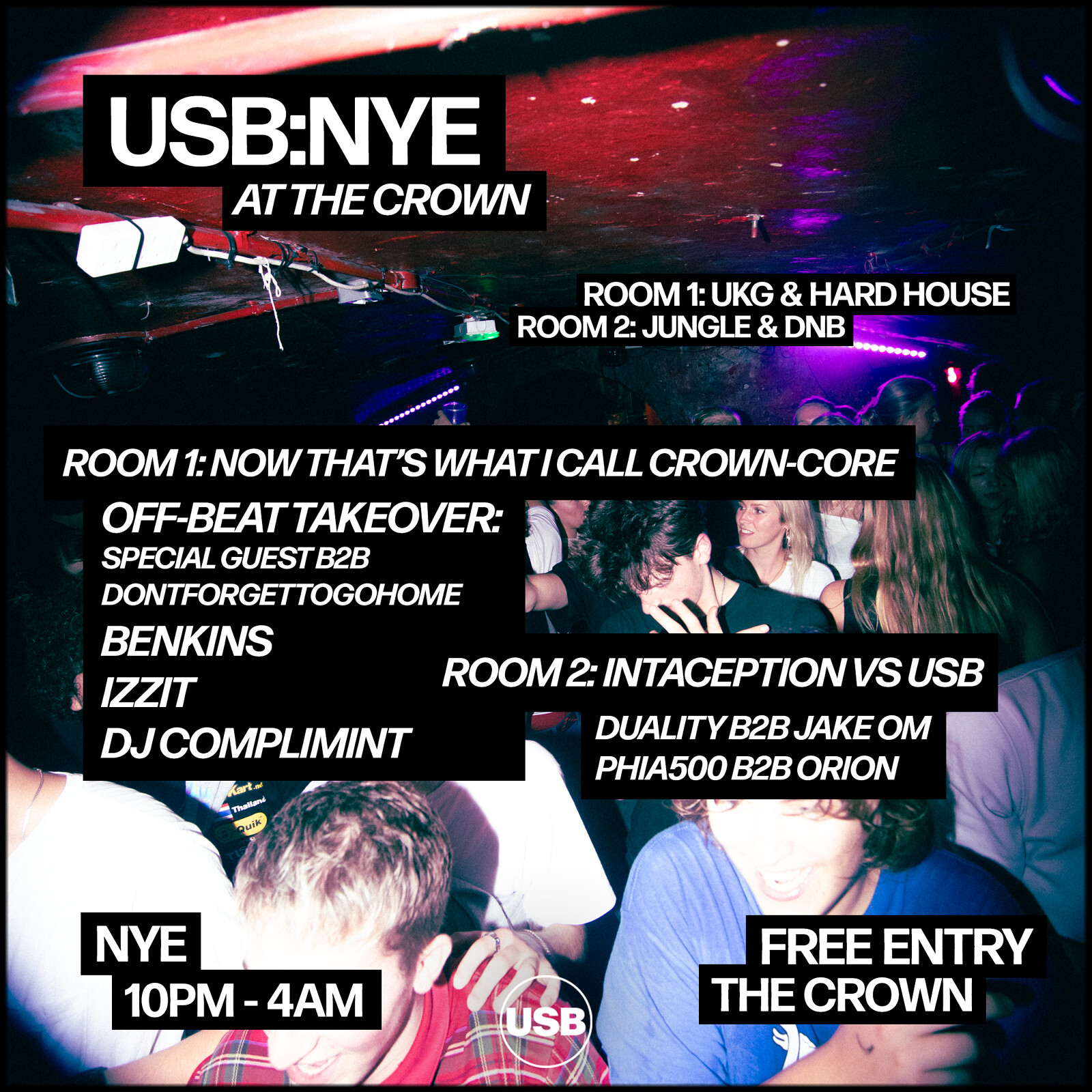 USB: NYE at The Crown at The Crown