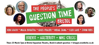 Bristol People's Question Time at Aquarium Theatre (Former IMAX), Anchor Rd, Bristol BS1 5TT