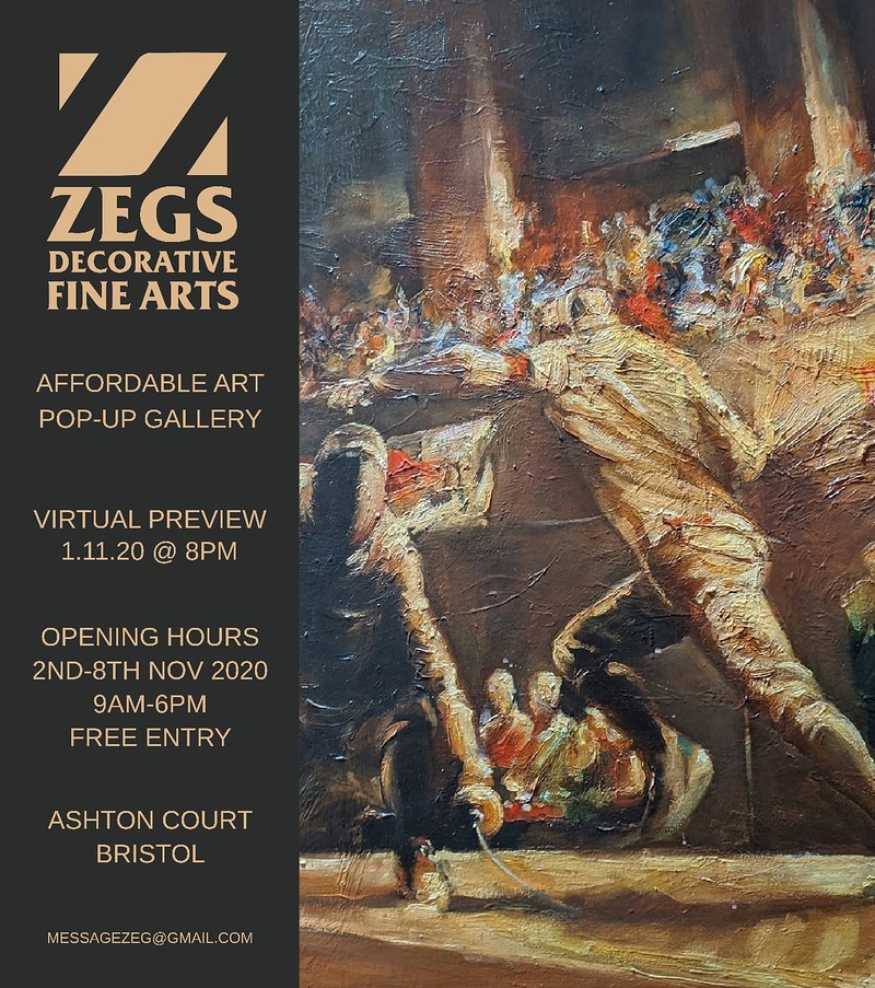 Zeg’s Affordable Art Pop-up Gallery at Ashton Court