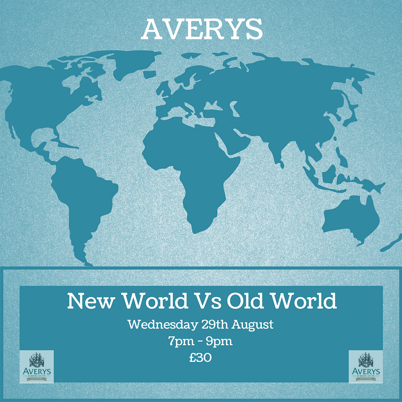 New World Vs Old World Tasting at Averys Wine Cellars