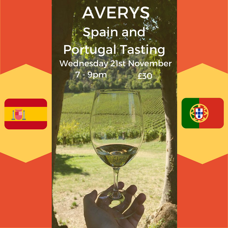 Spain and Portugal Wine Tasting at Averys Wine Cellars
