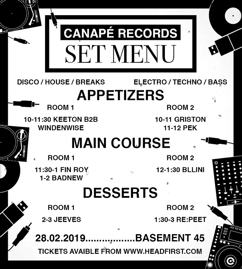 Canapé Records Presents: SET MENU at Basement 45
