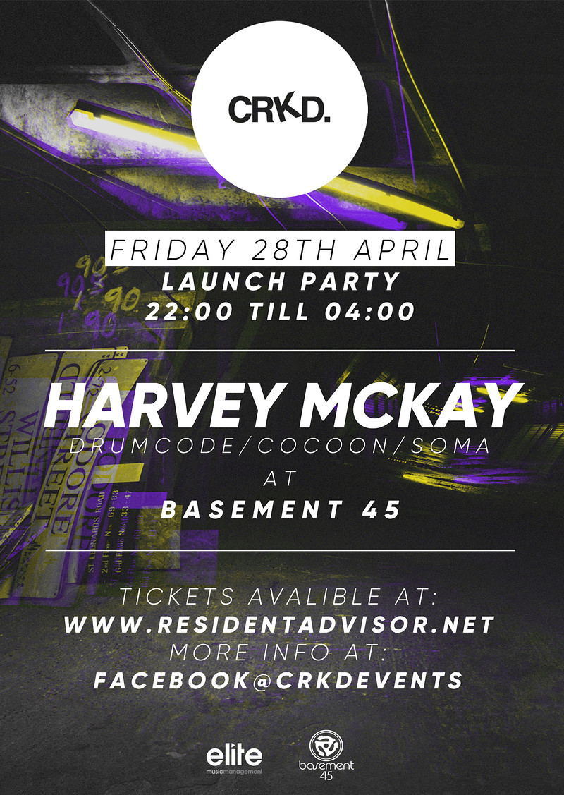 CRKD. Presents: Harvey McKay at Basement 45