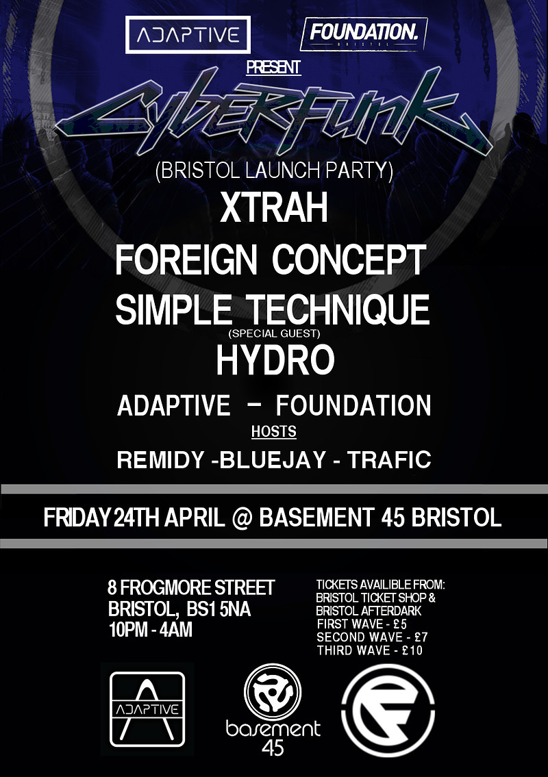 Cyberfunk Bristol Launch Party at Basement 45