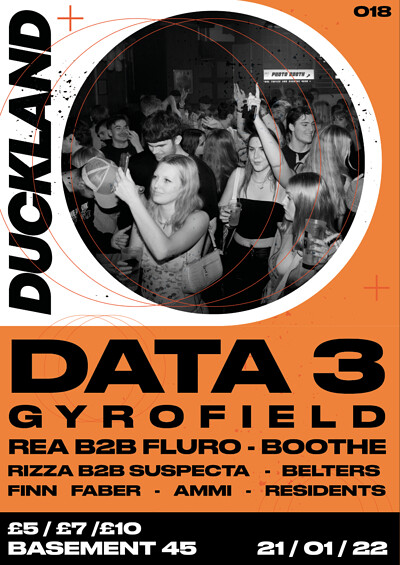 Duckland 3rd Birthday w/ Data 3 & gyrofield at Basement 45 in Bristol