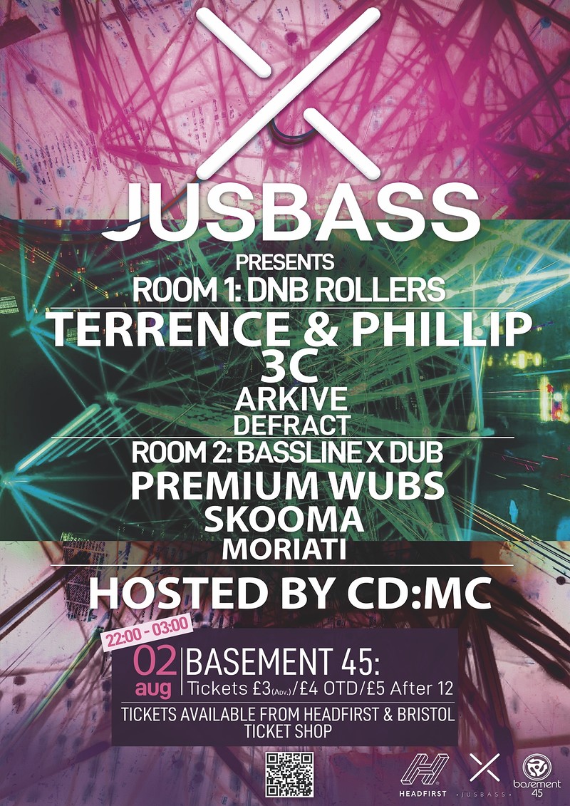 JusBass: Terrence + Phillips w/CD:MC at Basement 45