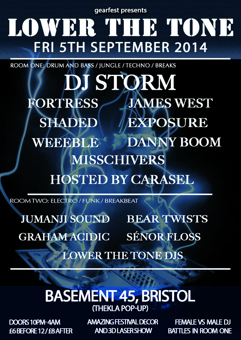 Lower The Tone 4: DJ Storm at Basement 45