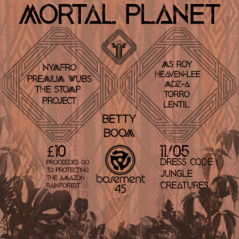 Mortal Planet - Charity Fundraiser for the Amazon at Basement 45