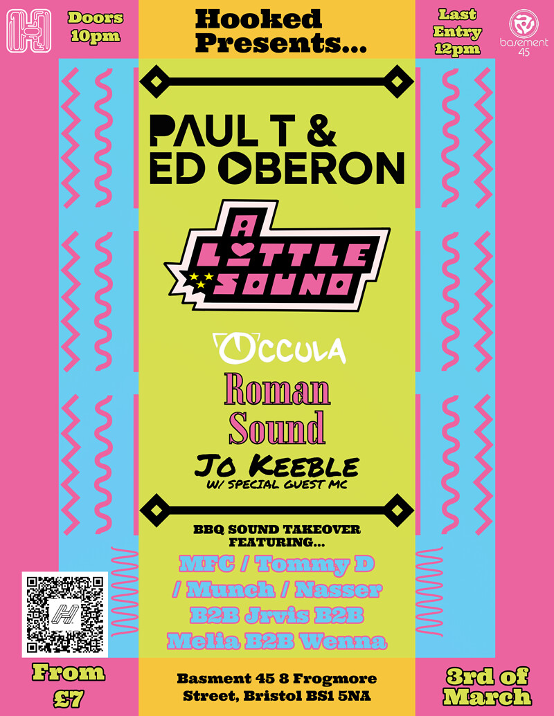 Paul T and Edward Oberon + A Little Sound + More at Basement 45