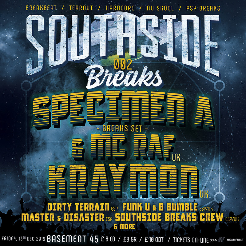 Southside Breaks 002: Specimen A / Kraymon +more at Basement 45