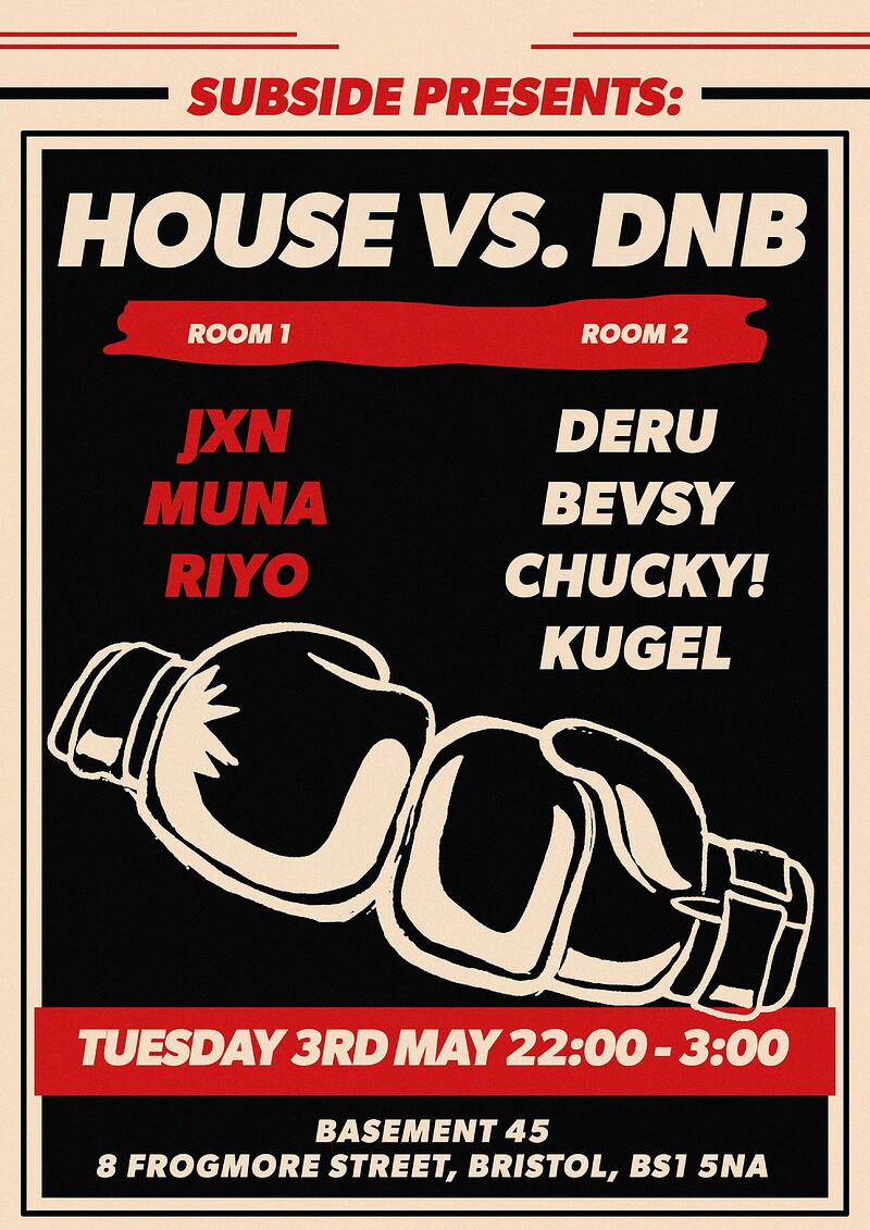 Subside presents: House vs DNB at Basement 45