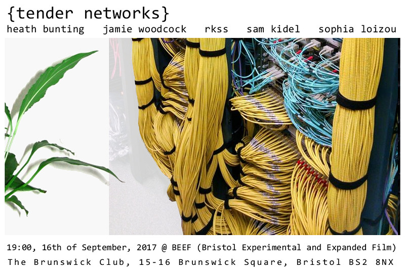 {tender Networks} - Ambient Music, Art+talks at BEEF Bristol - The Brunswick Club, 15-16 Brunswick Square