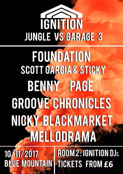 Ignition presents: Jungle vs Garage at Blue Mountain