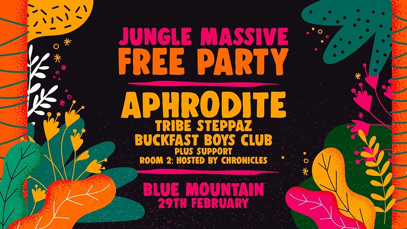 Jungle Massive Free Party: Aphrodite at Blue Mountain